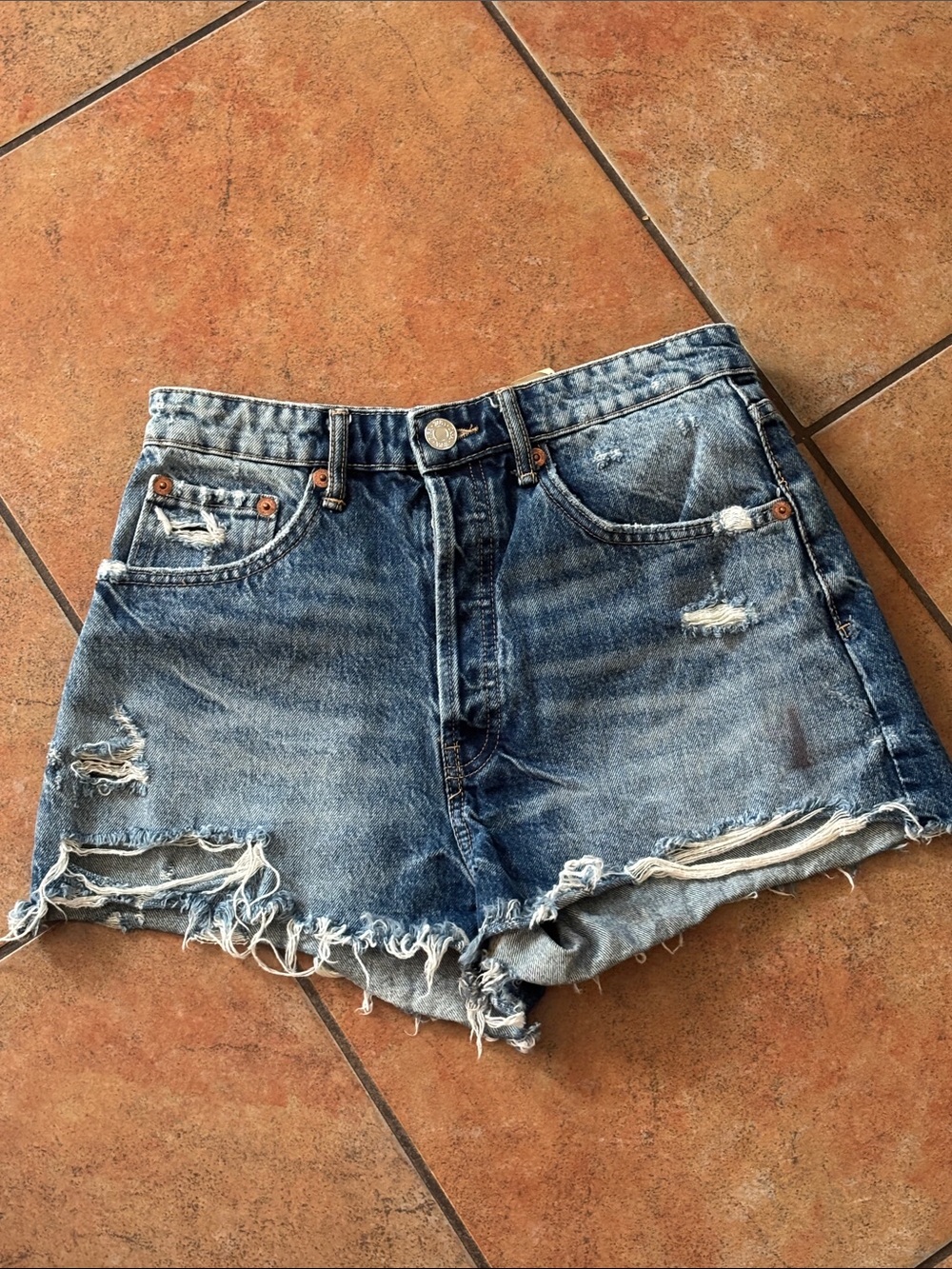 Zara Denim Jean Shorts Size 6